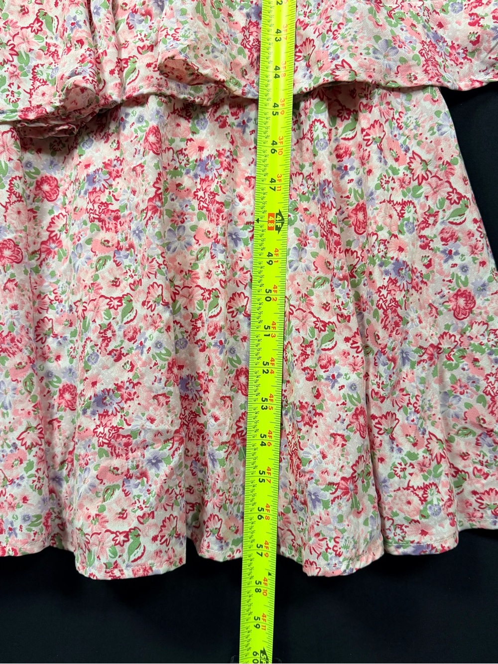 entro Pink Floral Tiered Maxi Dress Medium Wedding guest Graduation festival - Picture 12 of 13